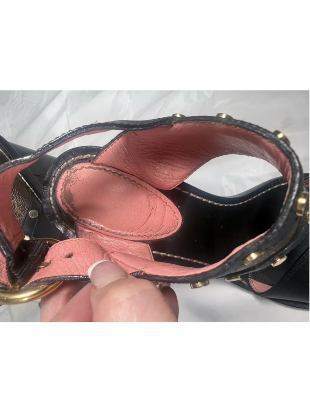 Designer Louis Vuitton Size 8 38 Passenger Style Sandal Women's Heels - Picture 9 of 16